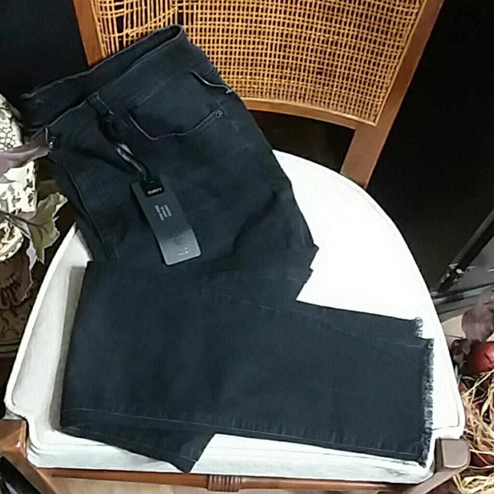 Curvy high rise ankle skinny jeans